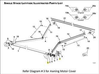 Carefree RV , Awning Motor Cover Carefree RV R001783-005