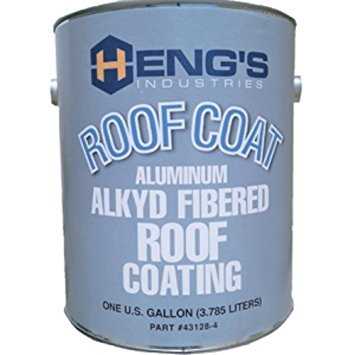 Hengs Industries, Heng's 43128-4 - 128 oz. Fibered Metal Silver Roof Coating