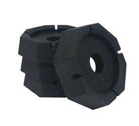 SnapPad , Jack Pad SnapPad MN5SP4 Mini, Rubber, Fits 5-1/2" Round Jack Foot, Black, 7-1/4" Diameter