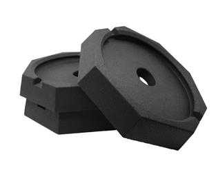 SnapPad , Jack Pad SnapPad RV10SP3 Rival, Rubber, Fits 10" Round Jack Foot, Black, 11-3/4" Diameter