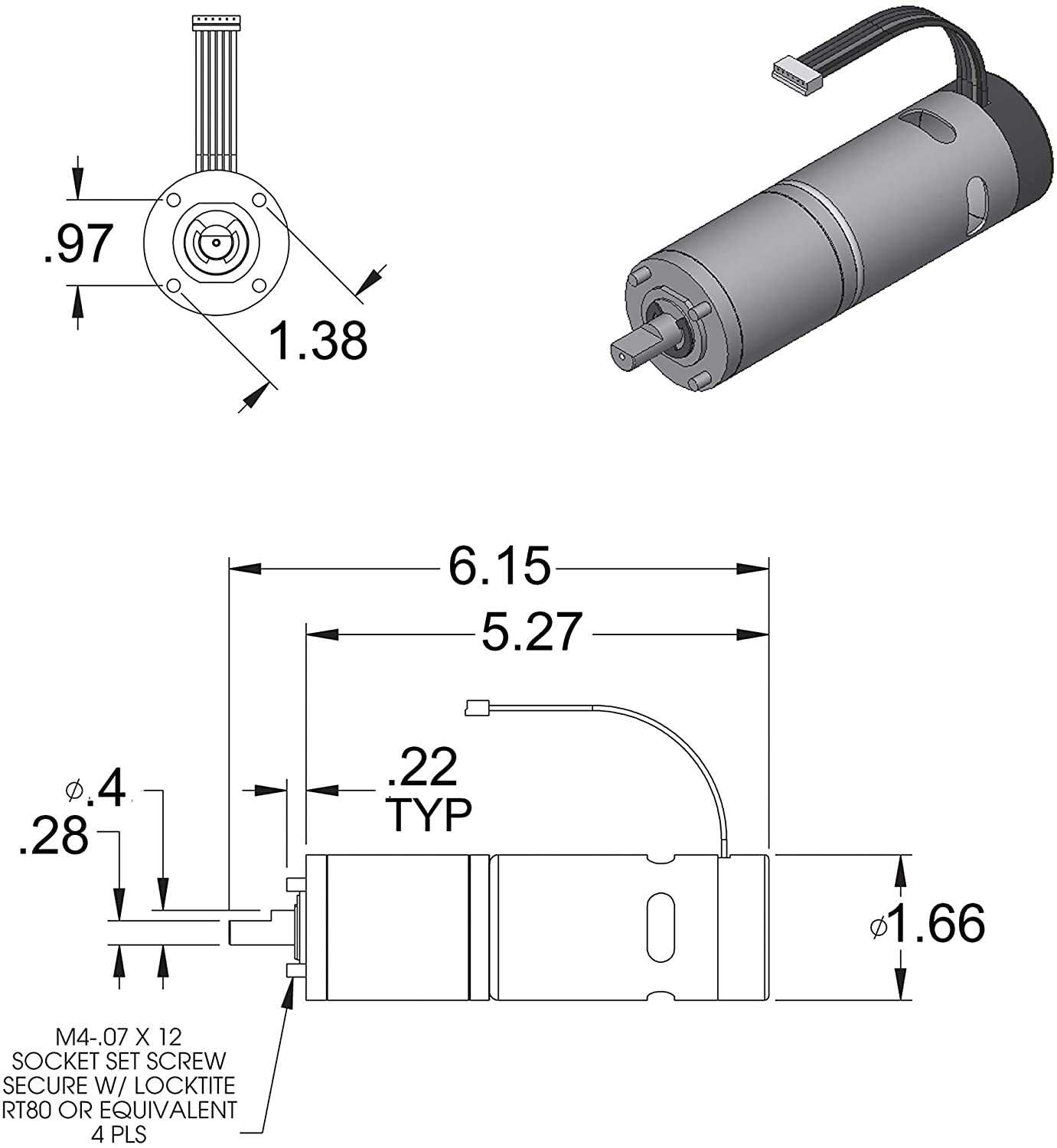 Lippert Components, Lippert Components 287298 High Torque Motor