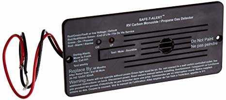 MTI Industries, MTI Industries 35-742-BL - 12V Flush Mount Hard Wire Combination Carbon Monoxide & Propane Alarm, Black