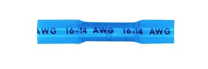 Merithian, Merithian 16105 - 16-14 Gauge Wire, Heat Shrink Butt SPlices, Blue (x100)