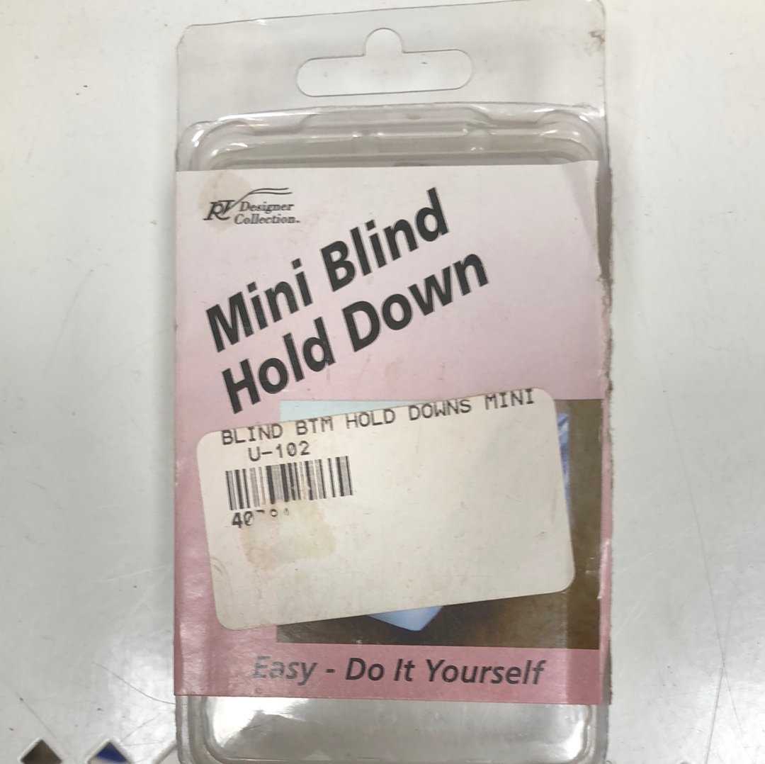 Young Farts RV Parts, Mini blind hold down