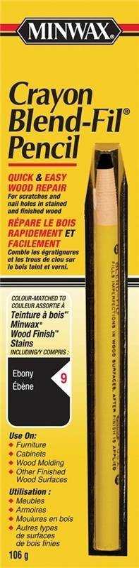 Minwax, Minwax CM1100966 - Wood Filler Pencil Ebony