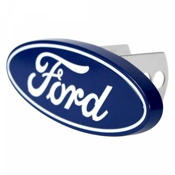 PlastiColor, Plasticolor 002236 - Blue Hitch Cover with Chrome Ford Logo for 2" Receivers