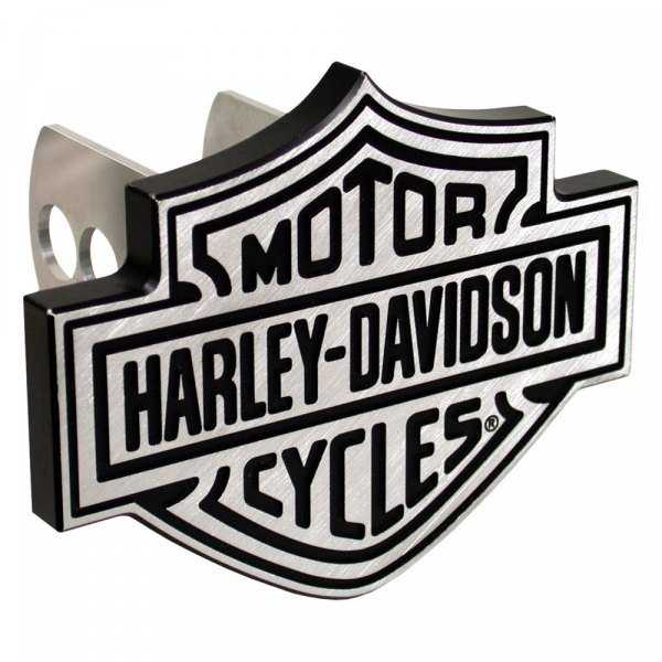 PlastiColor, Plasticolor 002238 - Chrome Hitch Cover with Black Harley-Davidson Logo for 2" Receivers