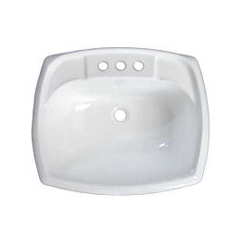 Sunrise Pipe, RECTANGULAR SINK 12X15 WHITE