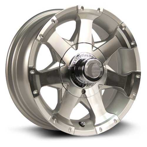 Tow Rite, RT RDG25-702-06 - Series 6 Machined 15x6 Alloy Wheel & Tire ST205/75R15 LRC