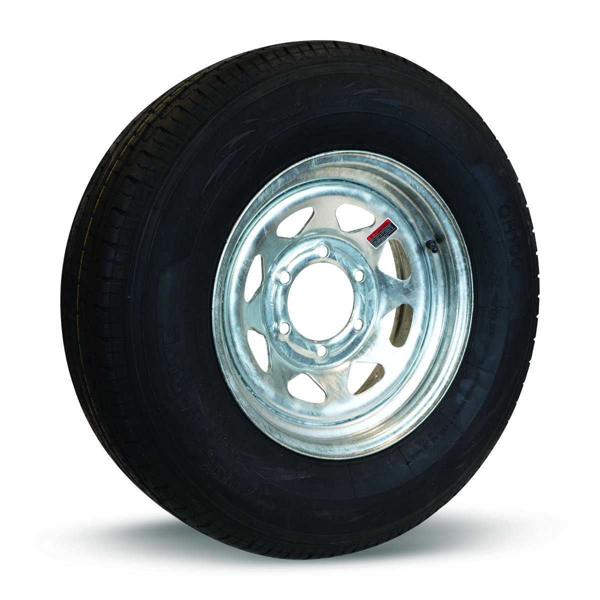 Tow Rite, RT RDG25-704-SGA8 -Tow-Rite Tire & Rim ST235/85R16 LRE Galvanized 4.90