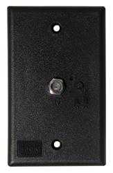 King , Receptacle King PB1001 Use To Provide Power To An Amplified TV Antenna; Outside/ Indoor Use; 12 Volt DC Campground Cable Input; Spade Terminal; Single; Black; 3-1/2" x 2-3/4" x 2"