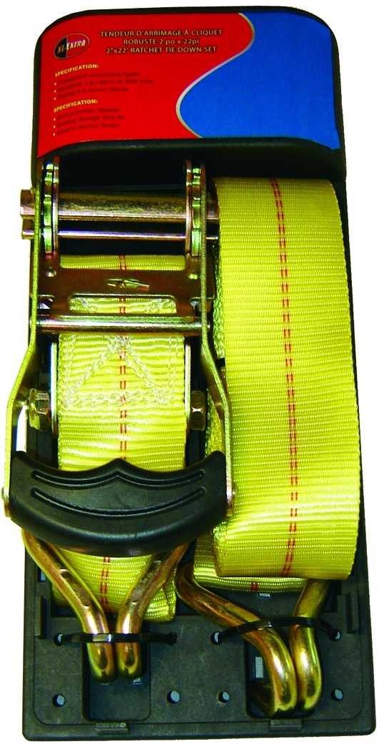 Rodac, Rodac RDSA652HD - Ratchet Tie Down Set 2" x 22' 5000lbs