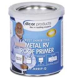 Dicor Corp. , Roof Sealant Primer Dicor Corp. RP-MRRIP-Q Use To Prevent Rust And Corrosion On Metal RV Roof, White, 1 Quart Can