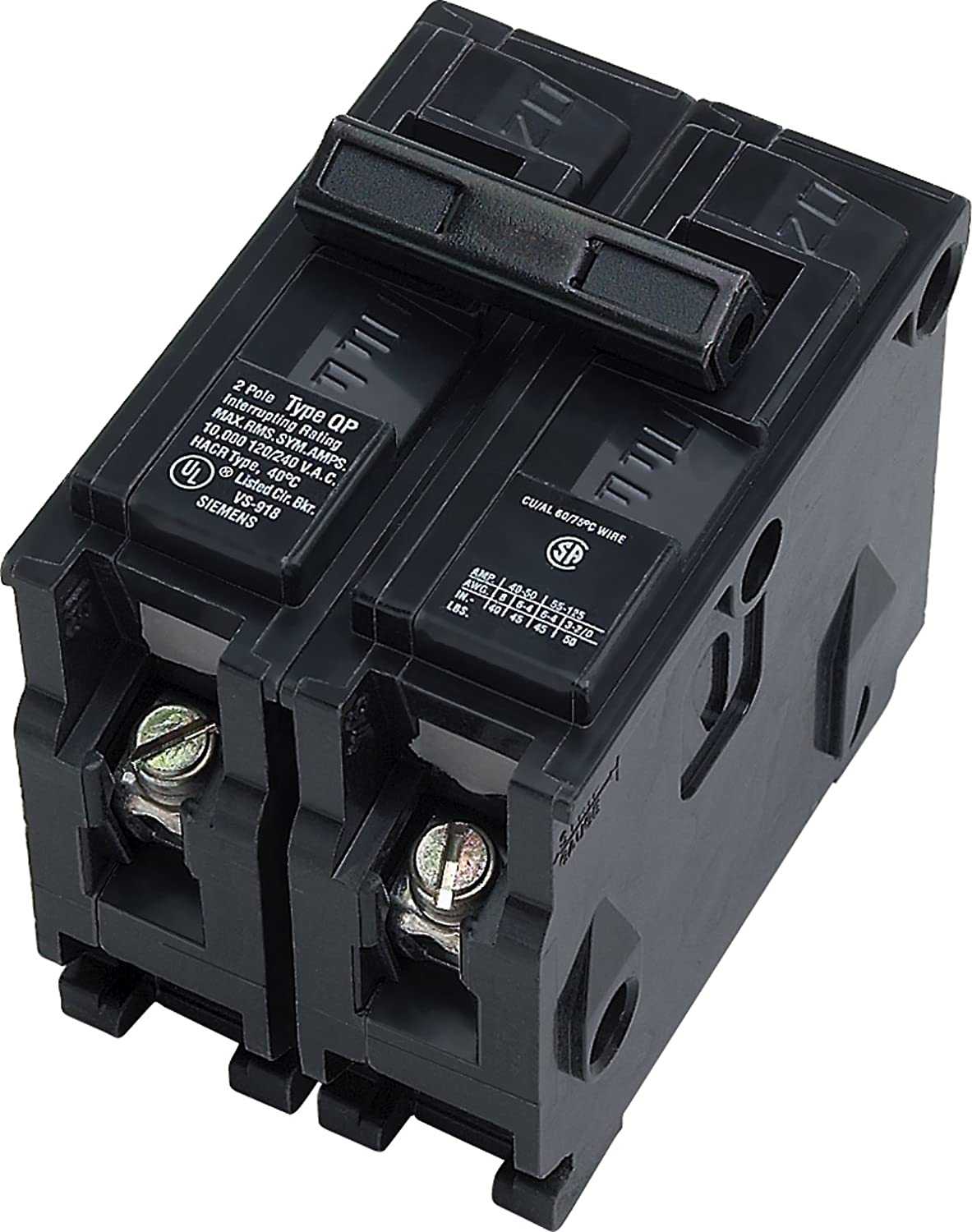 PARALLAX PWR, Siemens -HI SIEQ215 SIE Q215 2P 15A 120/240V CB, 15 Amp, Black