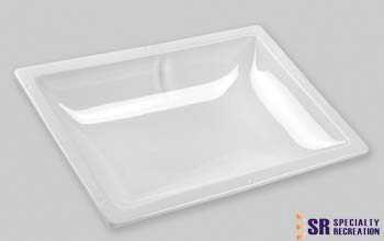 S.RECREATION, Specialty Recreation Rectangular Skylight 16 Inch x 32 Inch - White - Single - N1430