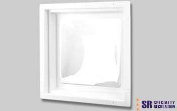 S.RECREATION, Specialty Recreation Skylight 4-1/2" Bubble Type Dome Opening 22" x 22" White - N2222D