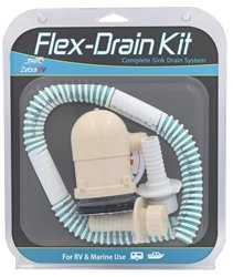 Zebra RV , Waste Water Drain Zebra RV RFDK40 Flex-Drain Kit, For RV And Marine Applications