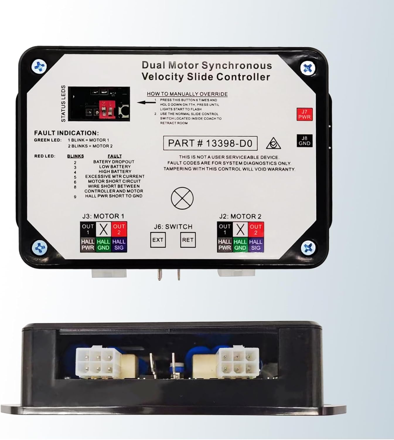 BOOST CONTROLLERS, BRAND, CATEGORY, ZKAYBB, 13398-DO Dual Synchronous Velocity Slide Controller,Compatible with Lippert in-Wall Slide-Out on RV,Replacement Controller V-Sync II,211852