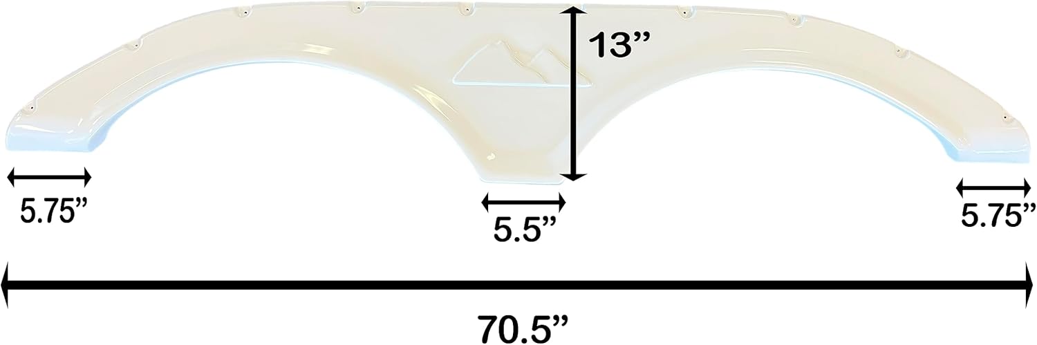 BRAND, CATEGORY, FENDERS, KEYSTONE RV COUGAR, 2010-2014 Keystone Cougar New Fender Skirt (White)