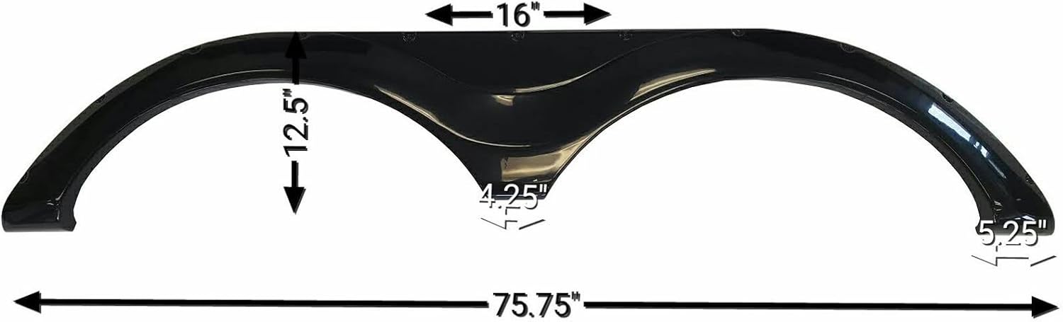 BODY, BRAND, CATEGORY, CROSSROADS RV REDWOOD, 2016-2018 Crossroads Redwood New Fender Skirt (Black)