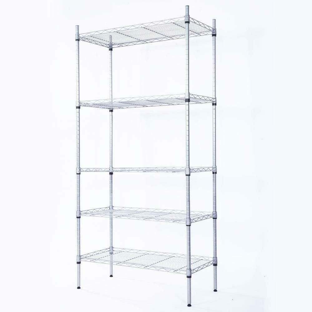 BRAND, CATEGORY, GENERIC, STORAGE RACKS, 29"L x 13"Wx 59"H 5 Shelf Wire Shelving Unit Garage Heavy Duty Height Adjustable BrandMagaz Garage storage Shelves for storage Garage organization Garage shelving Garage shelves Garage organizer