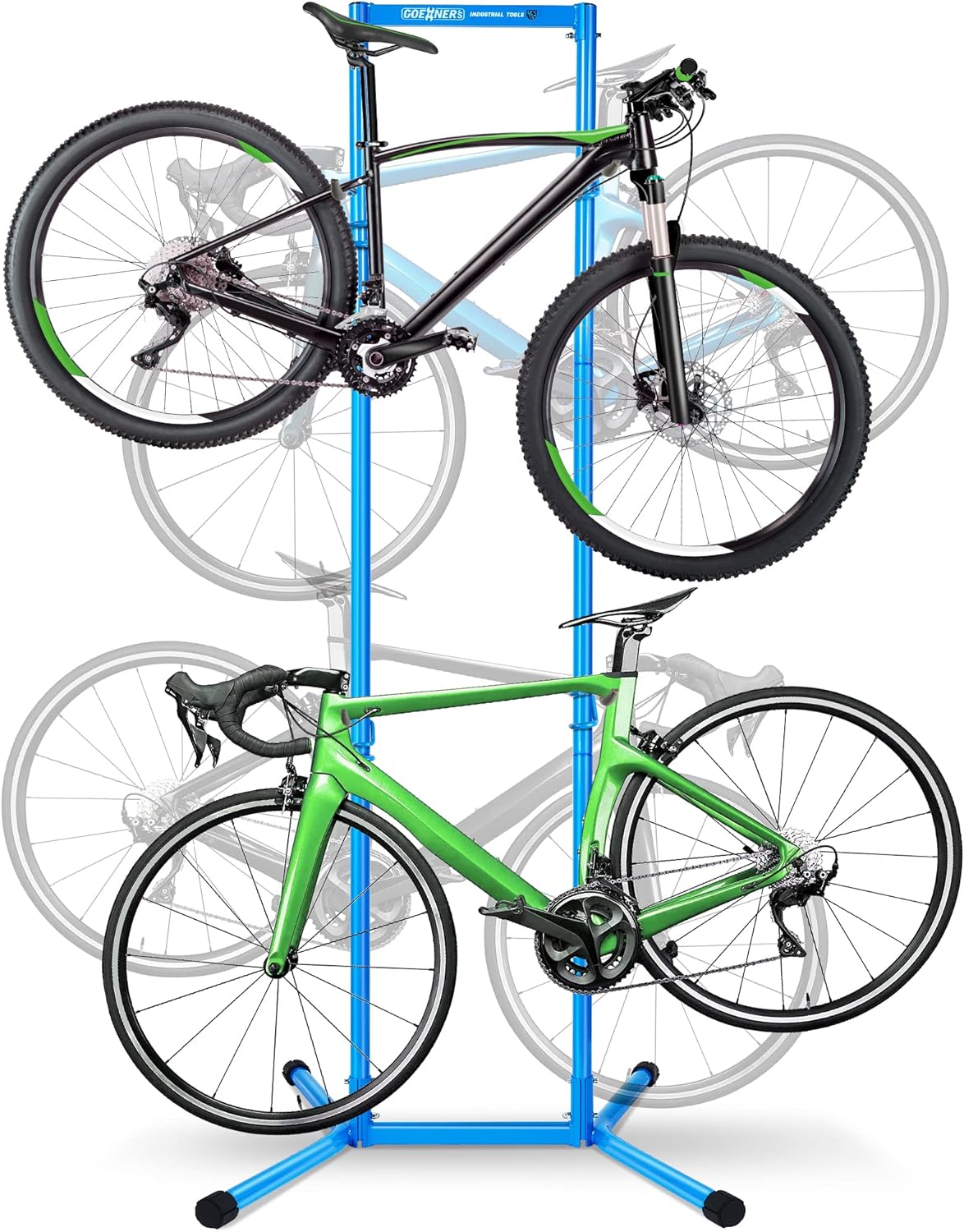 BIKE RACKS & STANDS, BRAND, CATEGORY, GIOVENTOTHER, 4 Bike Storage Rack Garage(Max 240lbs), Freestanding Gravity Bicycle Rack with Fully Adjustable Arms, Drill-free, Vertical Bike Floor Stand for Indoor Storage, Suitable for Any Bike Styles