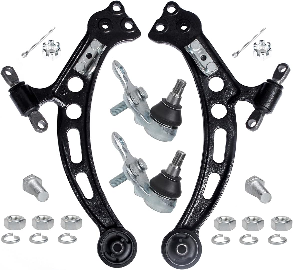 AUQDD, BRAND, CATEGORY, CONTROL ARMS, 4Pcs Suspension Kits AUQDD K9499 x2 K640191 K640192 Front Lower Control Arm and Ball Joint Compatible With 92-01 Lexus ES300 99-03 Lexus RX300/92-01 Toyota Camry 95-97 Avalon