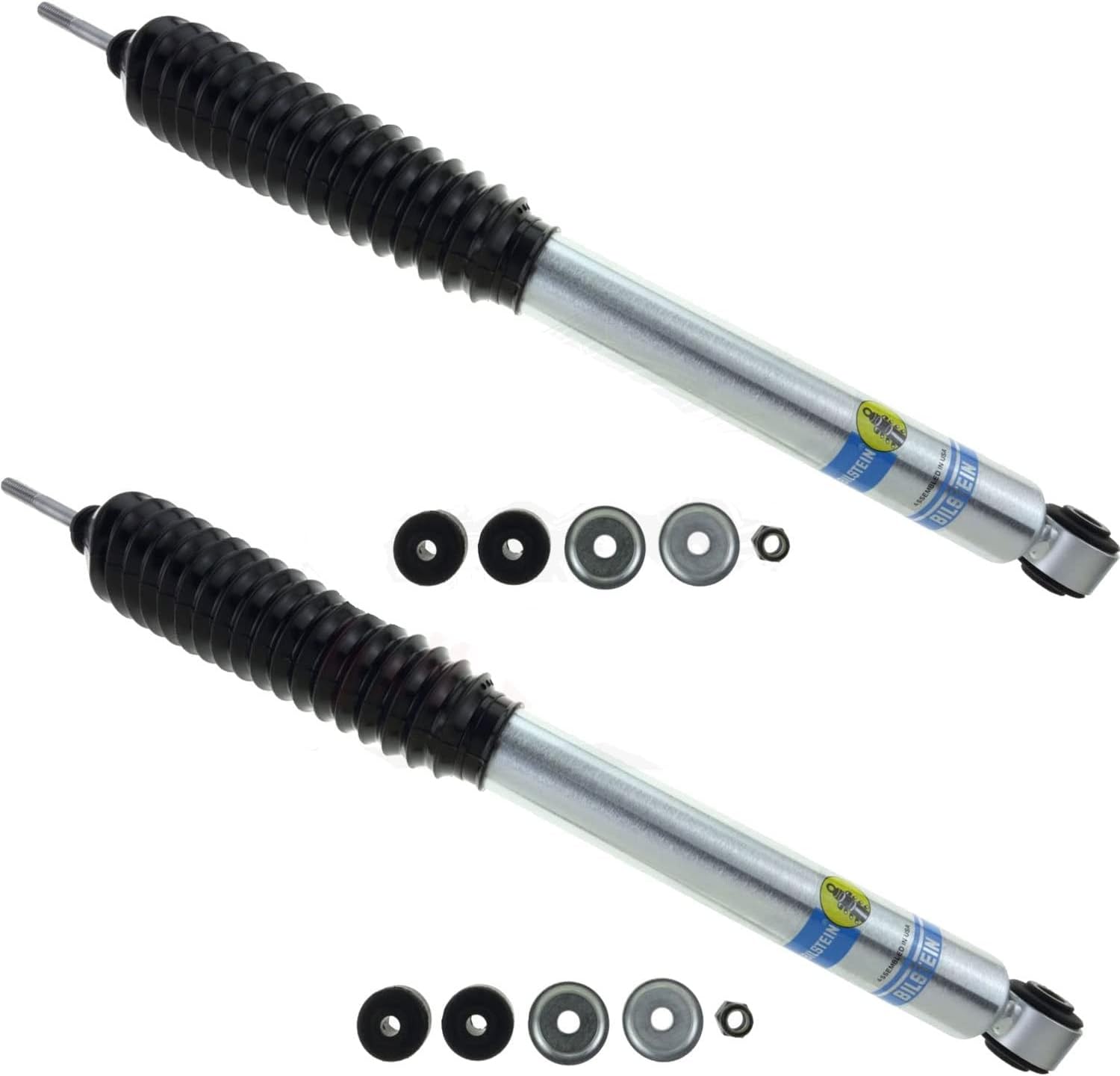 BRAND, CATEGORY, SHOCKS, TRENDSAUTO, 5100 Front and Rear Monotube Shock Absorbers fits Ram 1500 2500 3500 4WD with 0-2.5 Inch Front Lift and 0-1 Inch Rear Lift | Includes TrendsAuto Decal | 24-191203 24-185776