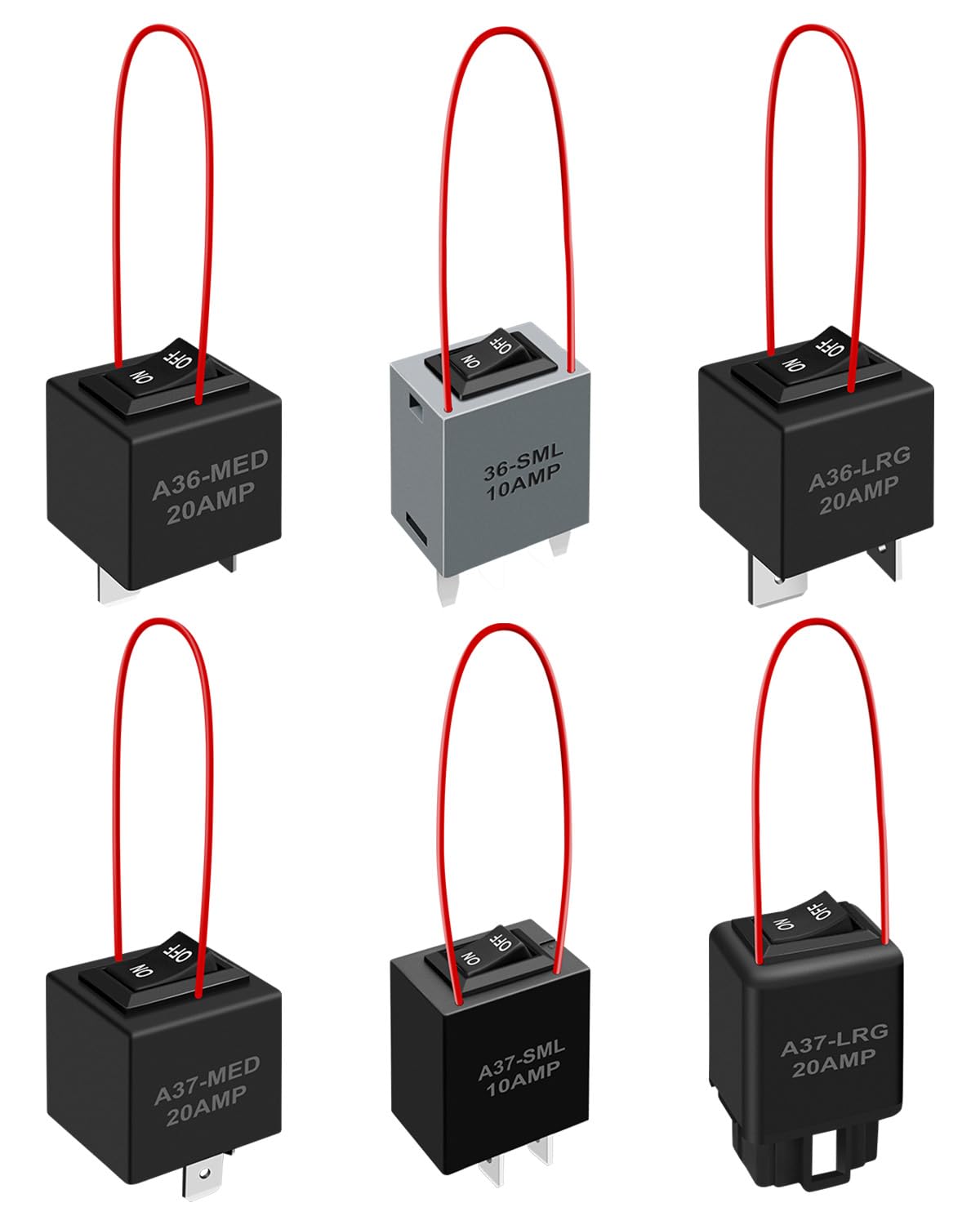 BRAND, CATEGORY, FUEL PUMP, NXQWLL, 9038A Relay Bypass Switch Kit with Amp Loop, Diagnostic Scan Tool Fuel Pump Relay Bypass Kit, Relay Tester 6 Packs