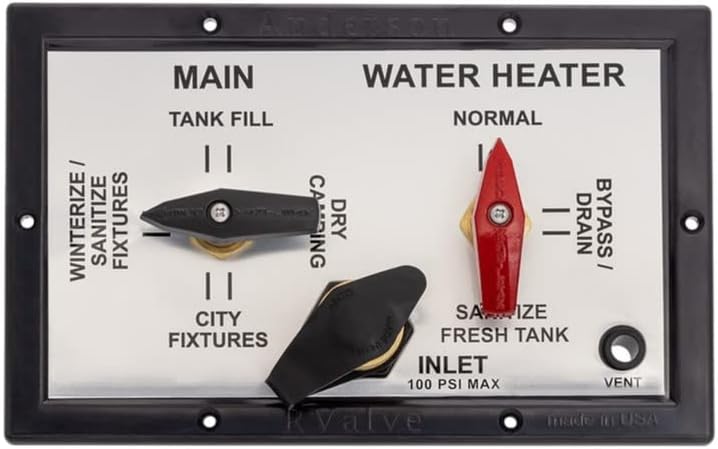 BRAND, CATEGORY, GENERIC, WATER HEATERS, ABCO MANRV102 RV Water Service Panel