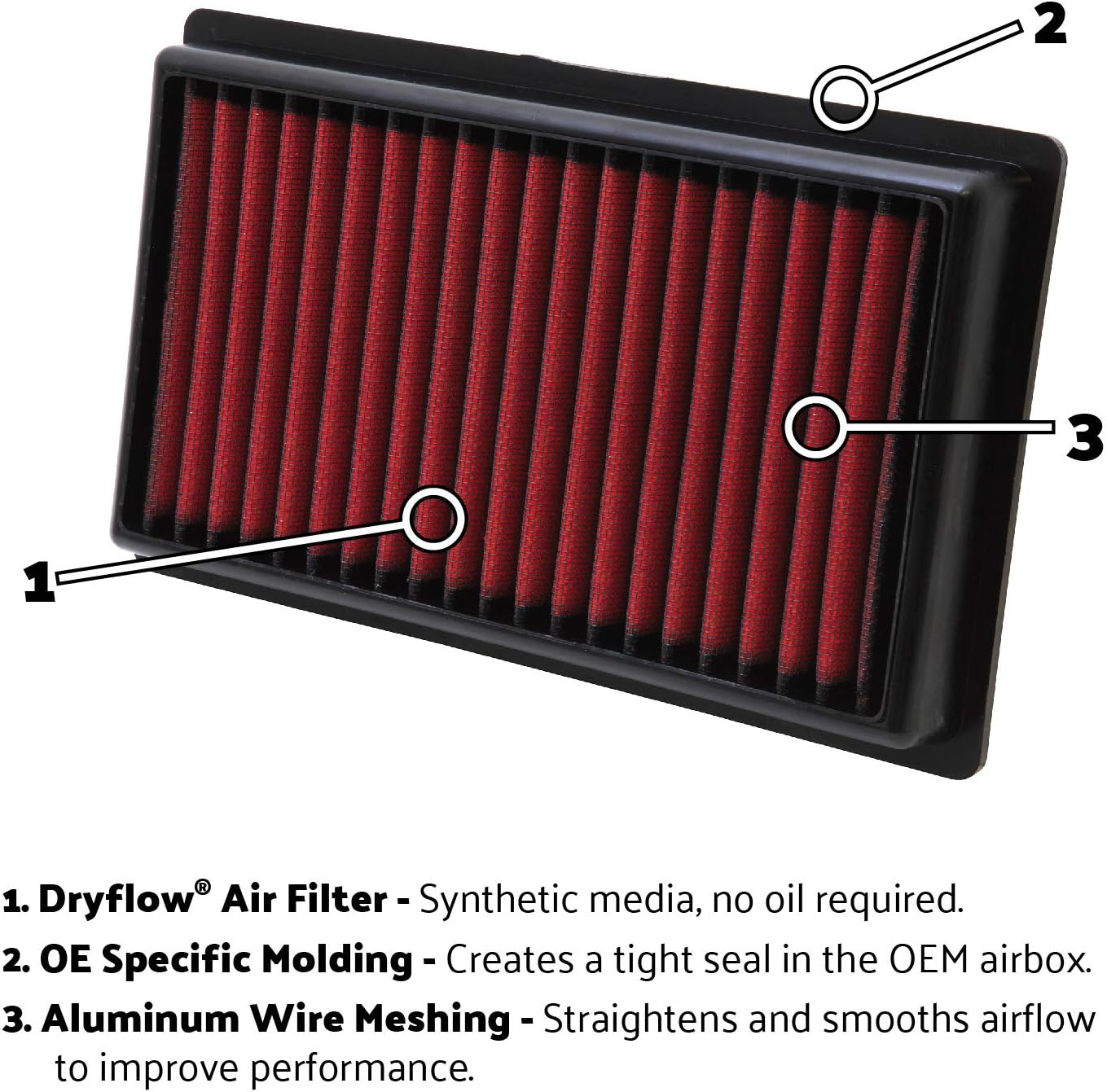 AEM, AIR FILTERS, BRAND, CATEGORY, AEM 28-20385 DryFlow Air Filter