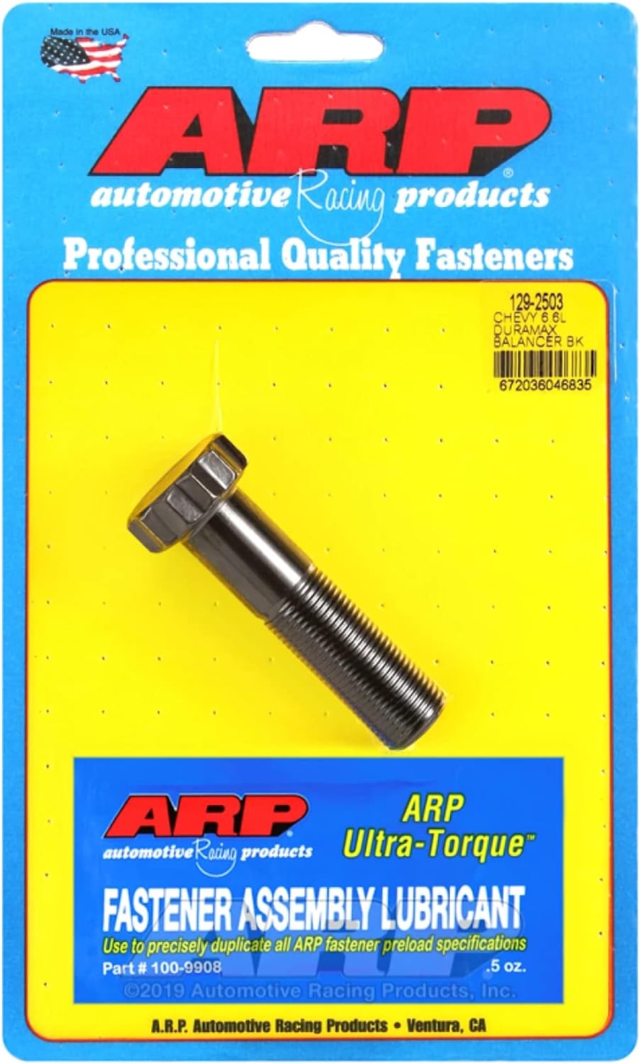 ARP, BRAND, CATEGORY, ENGINE PARTS, ARP 129-2503 Dampener Bolt (GM Durmax)