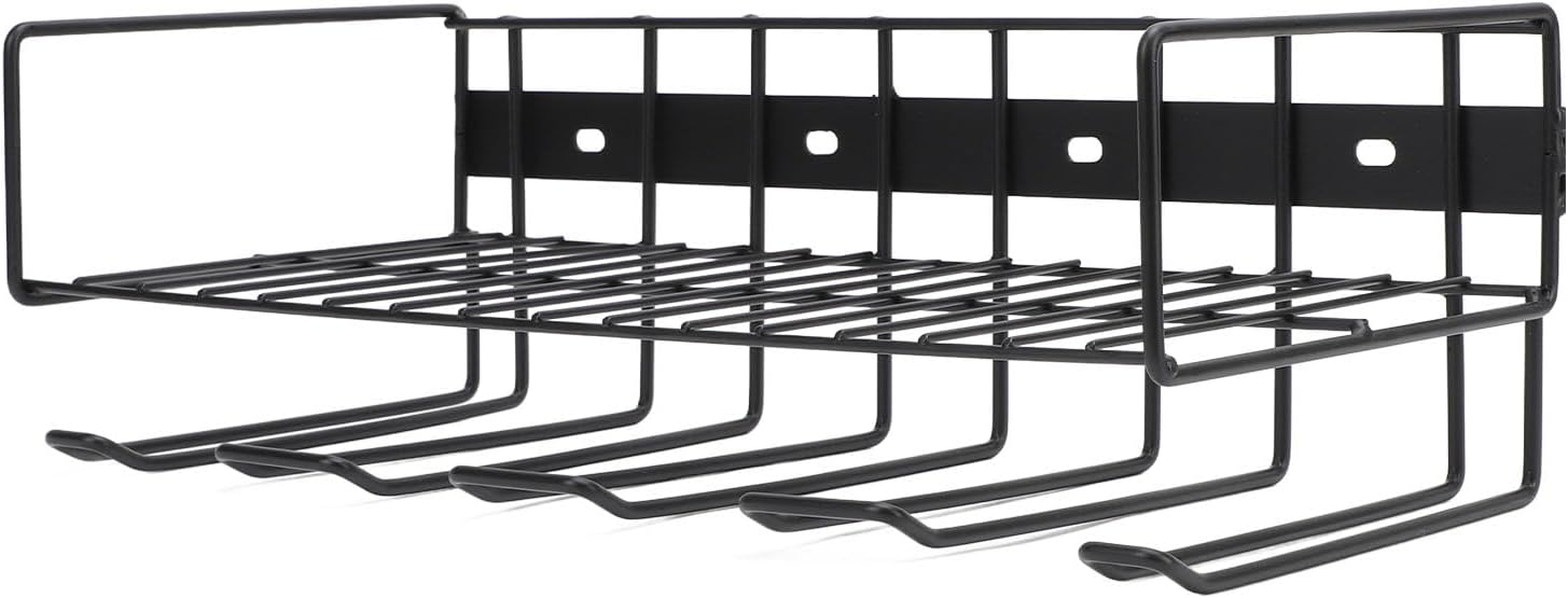 AYNEFY, BRAND, CATEGORY, STORAGE RACKS, AYNEFY Power Tool Organizer, Iron Wall Mounted Heavy Duty Tool 4 Drill Holder Storage Shelf with 4 Mounting Holes Suitable for Garage Tool Room Workshops