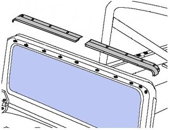 BESTOP, BRAND, CATEGORY, WINDSHIELDS, Bestop 5120901 Windshield Channel for 1976-1995 CJ5/Wrangler and 1964-1984 Toyota Landcruiser
