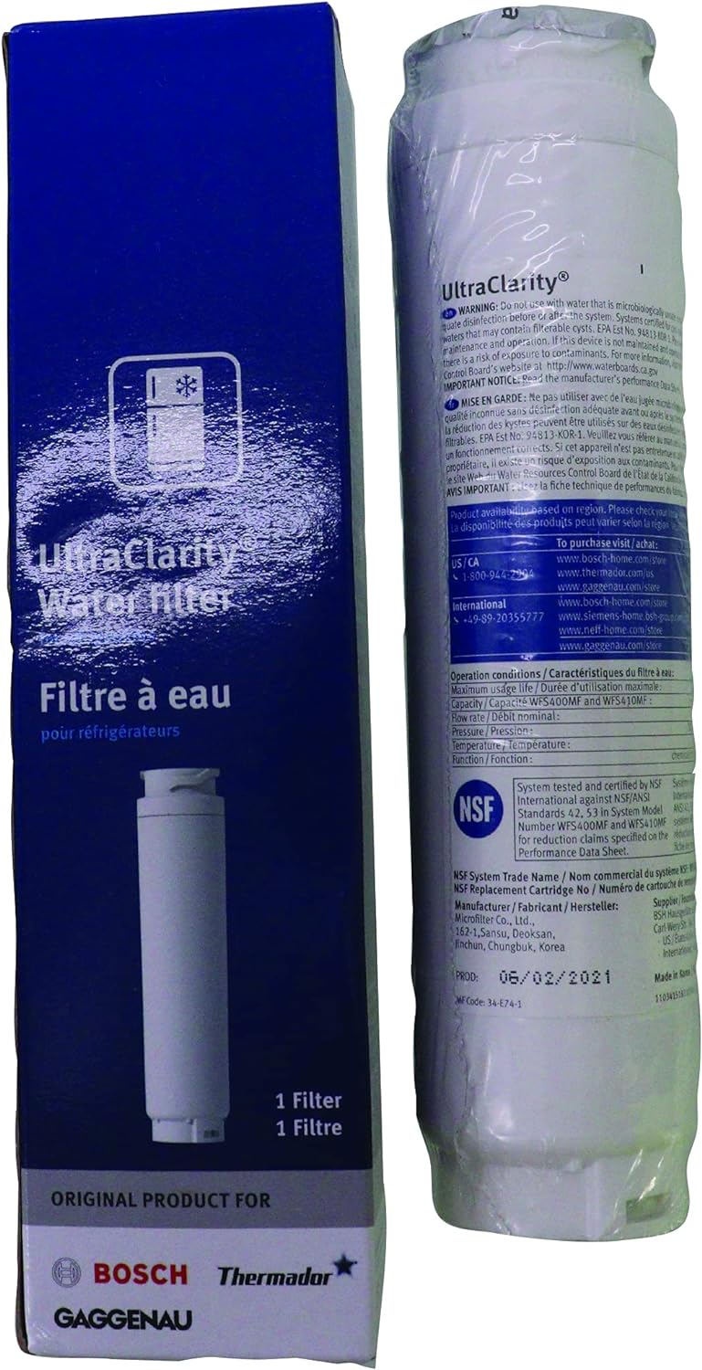 BOSCH, BRAND, CATEGORY, REPLACEMENT UNDER-SINK WATER FILTERS, Bosch 11034152 UltraClarity Water Filter Cartridge