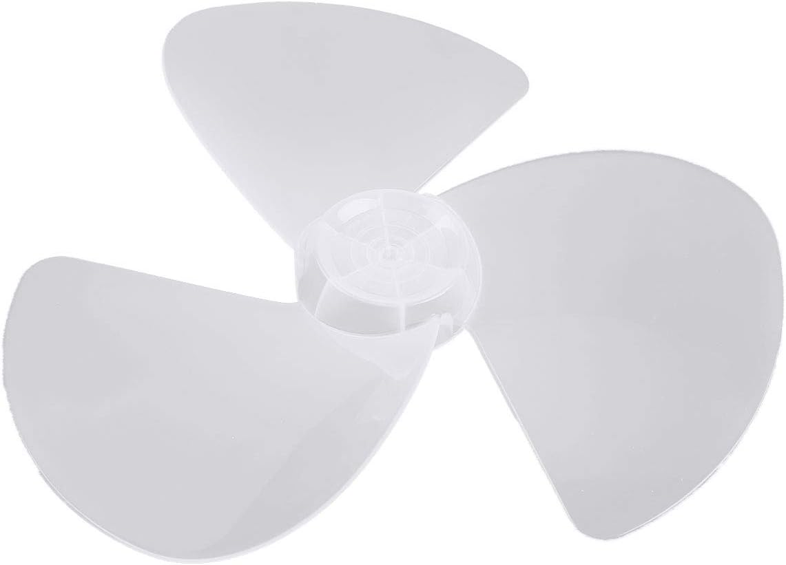 BRAND, CATEGORY, CHICTRY, TABLE FANS, CHICTRY 16 Inch Fan Blade 3 Leaves Plastic White Fan Blade Replacement for Household Standing Pedestal Fan Table Fanner General Accessories White without Fan Nut