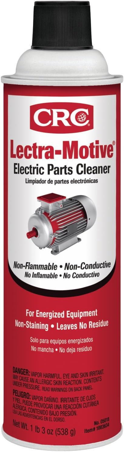 BRAND, CATEGORY, CRC, ELECTRICAL CLEANERS, CRC 05018 Lectra-Motive Electric Parts Cleaner - 19 Wt Oz.