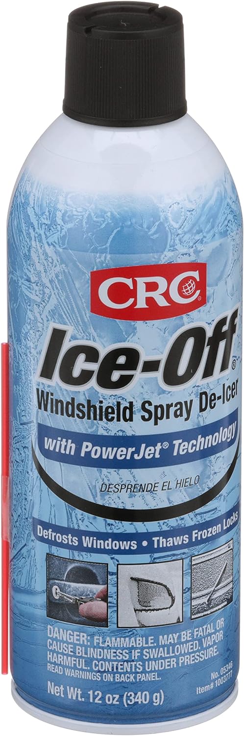 BRAND, CATEGORY, CRC, WINDSHIELD DE-ICERS, CRC 05346 Ice-Off Windshield Spray De-Icer, 12 Wt. oz, 12 Bottles (Case)