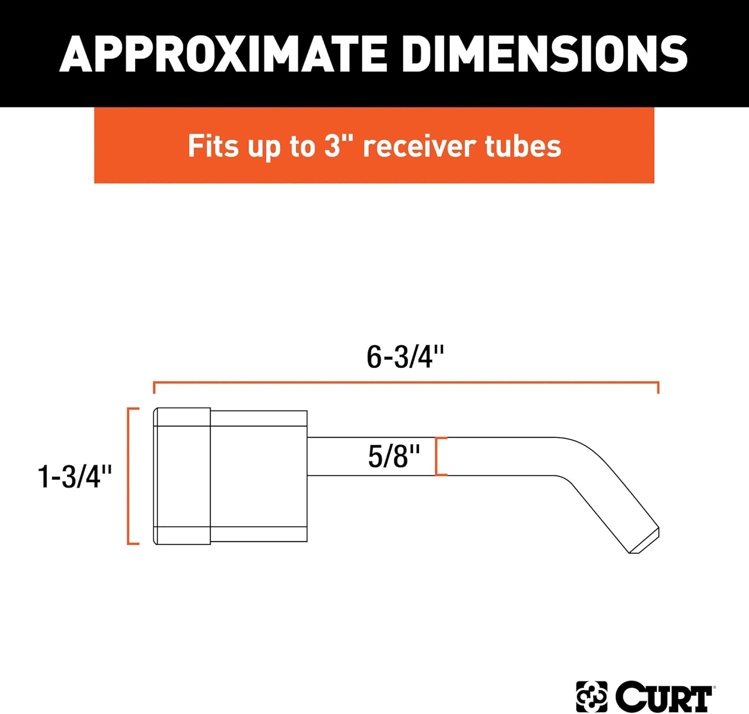 BRAND, CATEGORY, CURT, HITCH LOCKS, CURT 23021 Trailer Hitch Lock, 5/8-Inch Pin Diameter, Fits Most 3-Inch Receivers