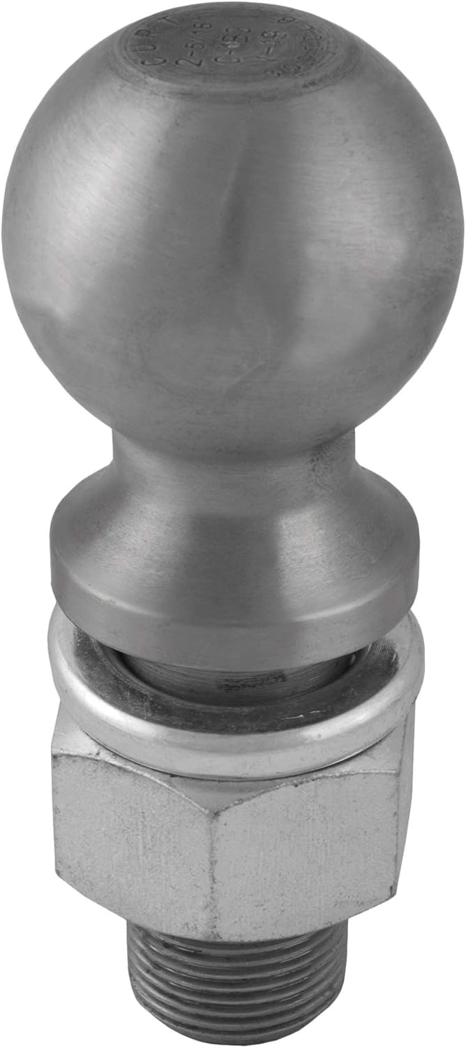 BRAND, CATEGORY, CURT, HITCH BALLS, CURT 40085 Raw Steel Trailer Hitch Ball, 30,000 lbs, 2-5/16-Inch Diameter, 1-1/4 x 2-5/8-Inch Shank