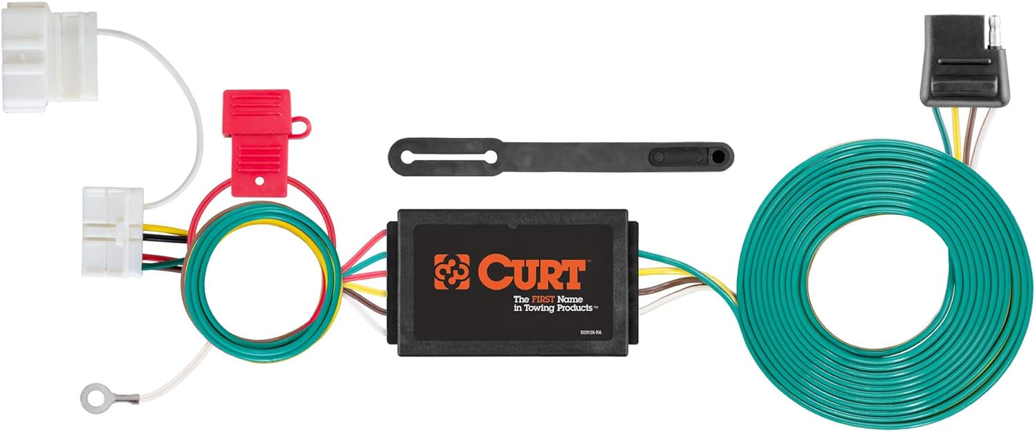 BRAND, CATEGORY, CURT, WIRING, CURT 56378 Vehicle-Side Custom 4-Pin Trailer Wiring Harness, Fits Select Honda Odyssey , Black