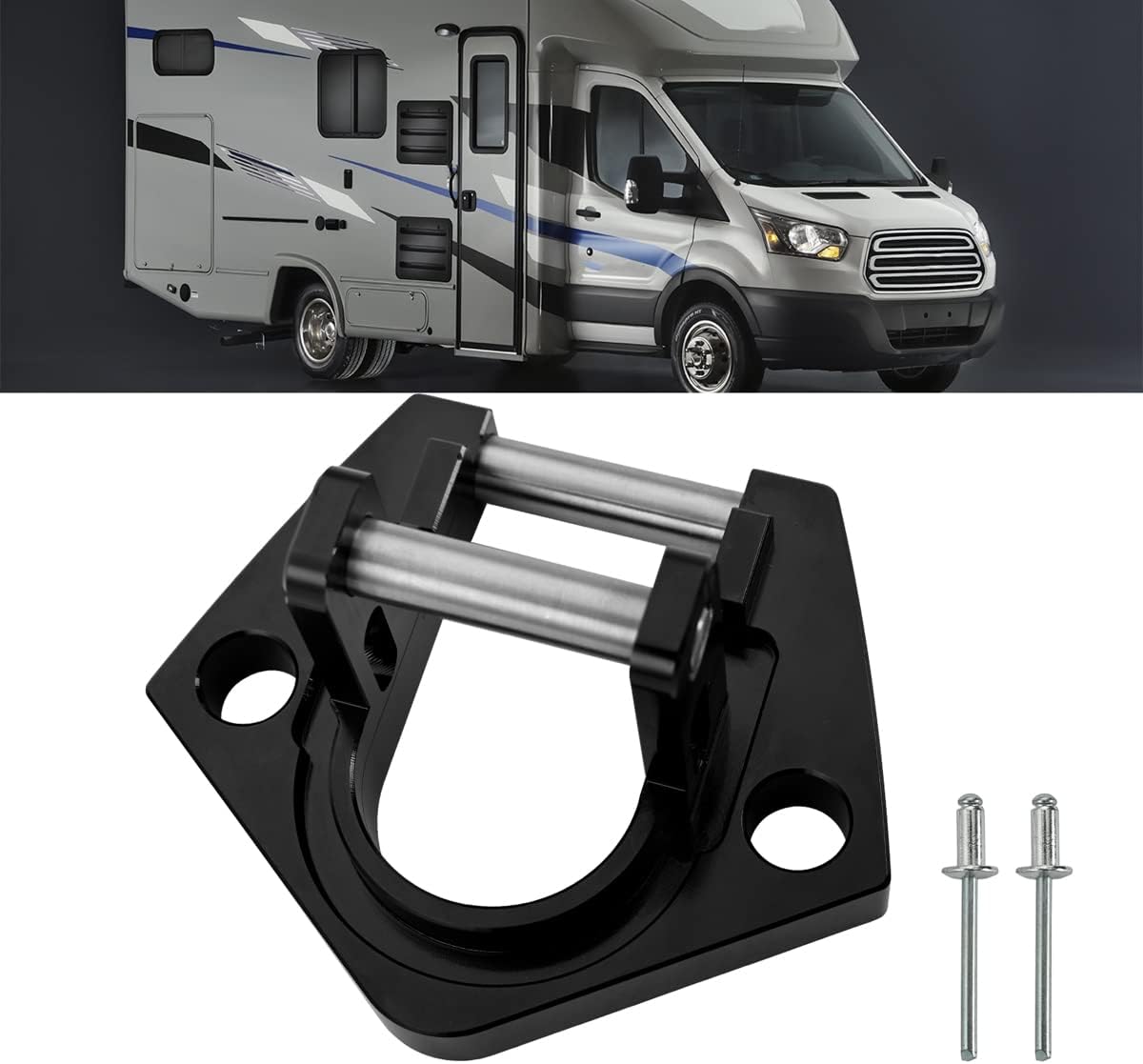 AWNINGS, BRAND, CANITU, CATEGORY, Canitu RV Awning Base Bottom Foot Mounting Brackets with Lower Rafter Claw Satin Parts for Sunchaser II for Dometic