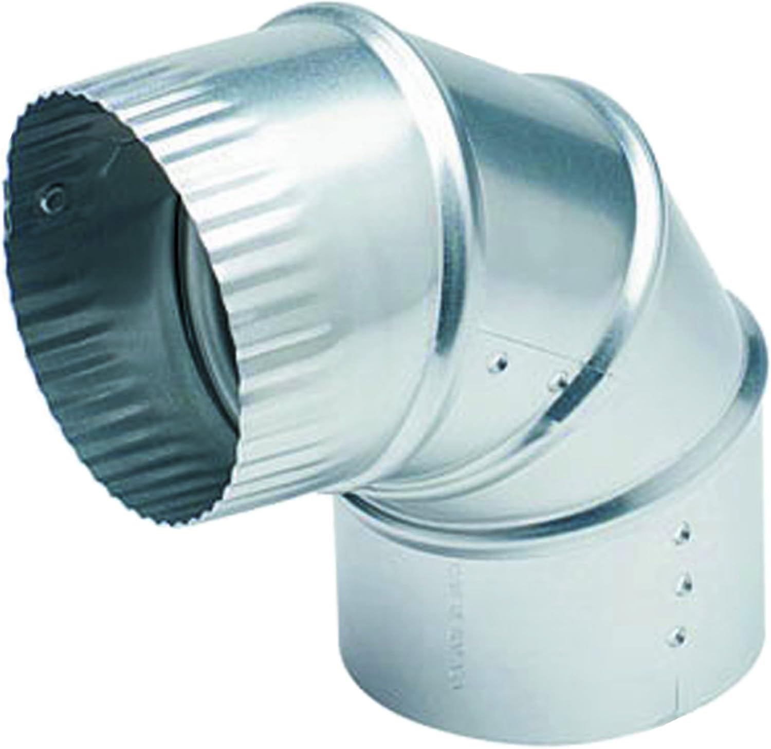 BRAND, CATEGORY, DEFLECTO, VENTS, Deflecto Aluminum Dryer Vent Elbow, Fully Adjustable, 4", Silver (DE904)