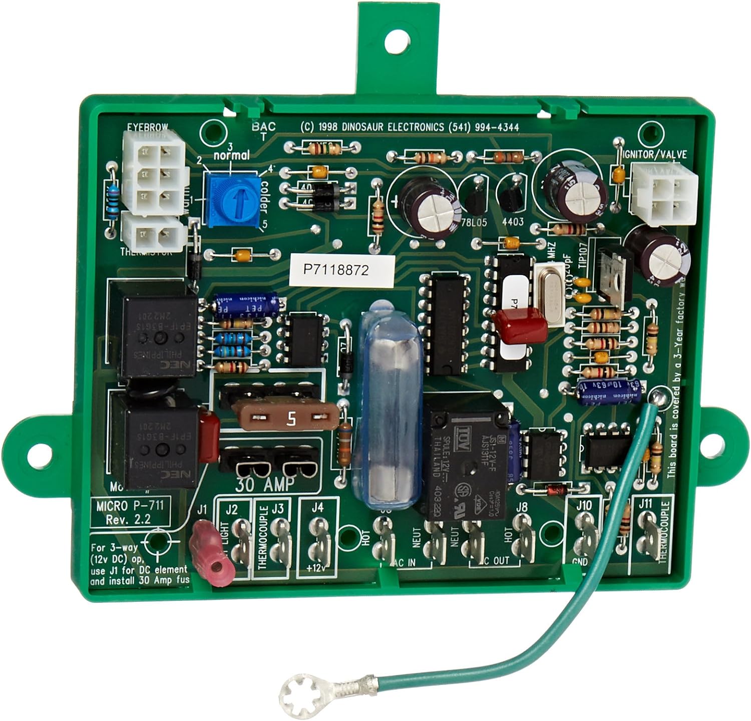 BRAND, CATEGORY, DINOSAUR ELECTRONICS, DINOSAUR ELECTRONICS, TELEVISION REPLACEMENT PARTS, Dinosaur Electronics (Micro P-711 Domestic Control Board