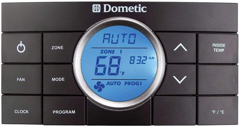 BRAND, CATEGORY, DOMETIC, DOMETIC, THERMOSTATS, Dometic Genuine OEM Thermostat Kit 10 Button Comfort Control Center 2, Black | CCC2 | 9610005381