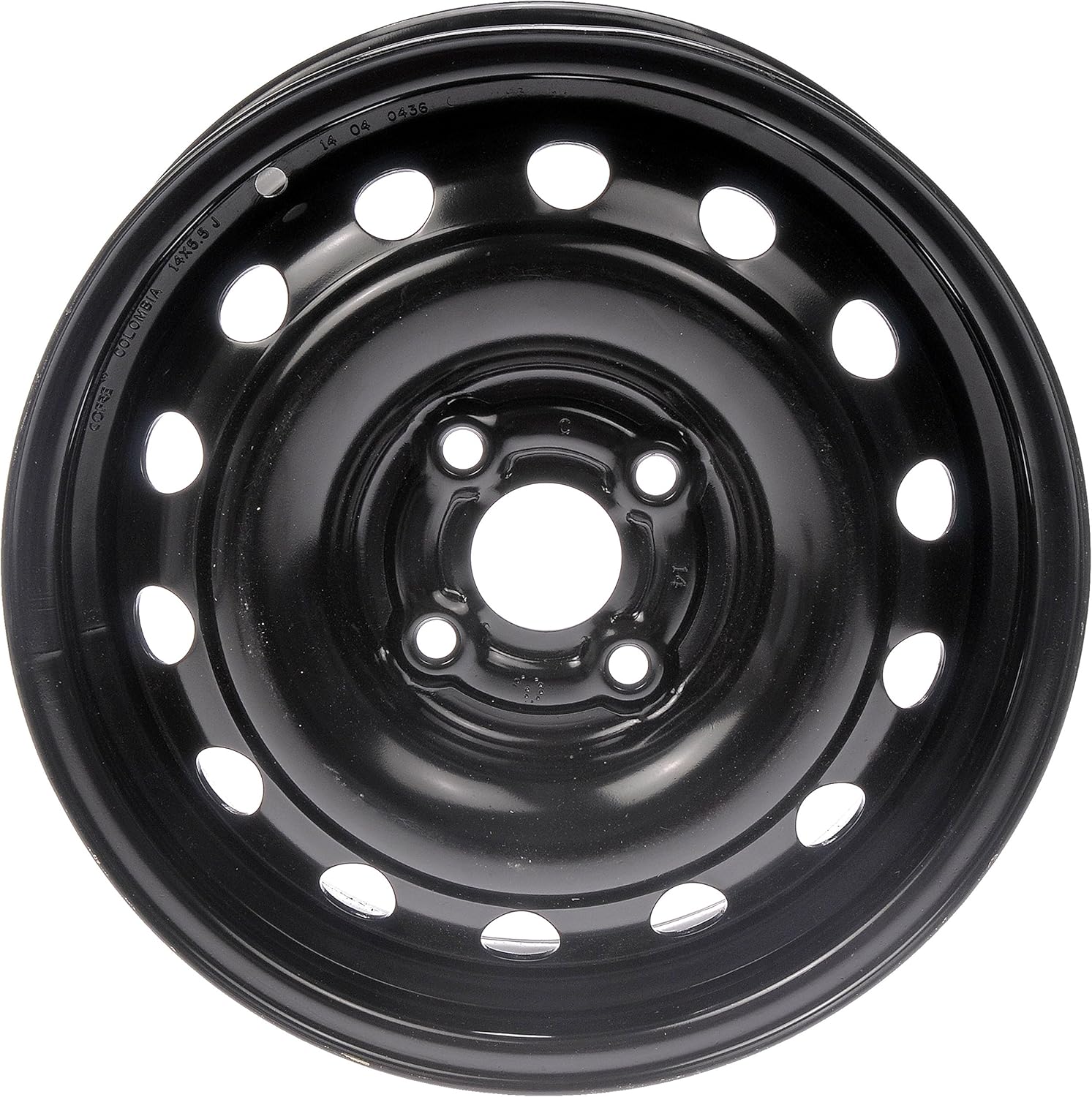 BRAND, CAR, CATEGORY, DORMAN, Dorman 939-105 14 x 5.5 In. Steel Wheel Compatible with Select Hyundai / Kia / Toyota Models, Black