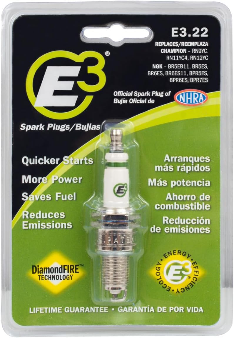 BRAND, CATEGORY, E3, SPARK PLUGS, E3 Spark Plugs E3.22 Lawn and Garden Spark Plug, Pack of 1