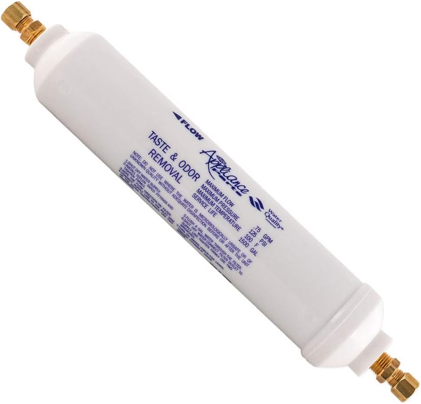 BRAND, CATEGORY, EZ-FLO, UNDER-SINK & COUNTERTOP FILTRATION, EZ-Flo 10 Inch Line Water Filter, Brass 1/4 Inch MIP x 7/16 Inch Compression Adapters, 1500 Gallon Capacity, 60461N