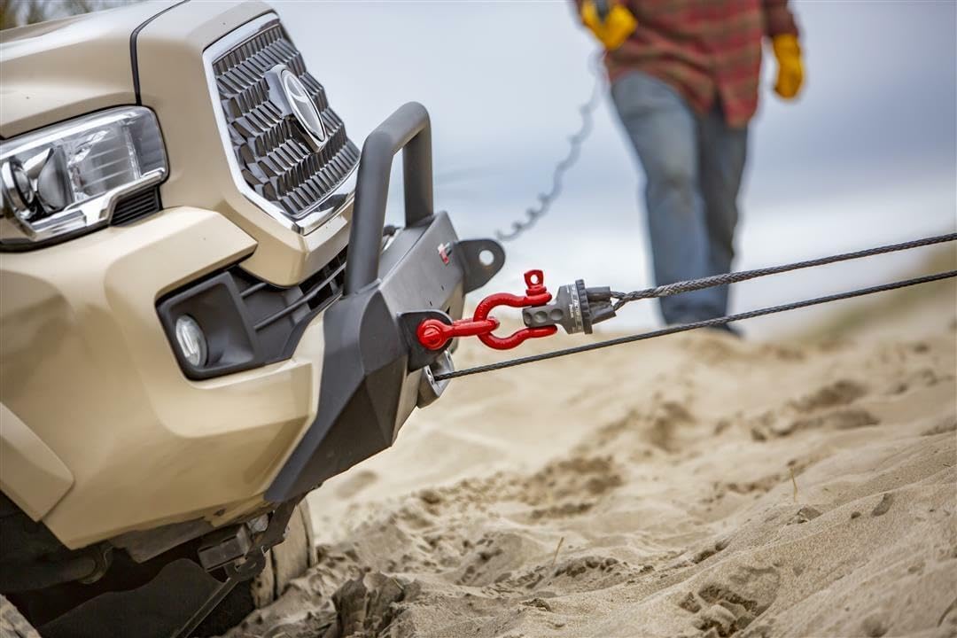 BRAND, CATEGORY, FACTOR 55, SHACKLES, Factor 55 ProLink Winch Shackle Mount for Trucks, Jeeps, and SUVs, Fits Lines Up to 3/8" Diameter - Gray