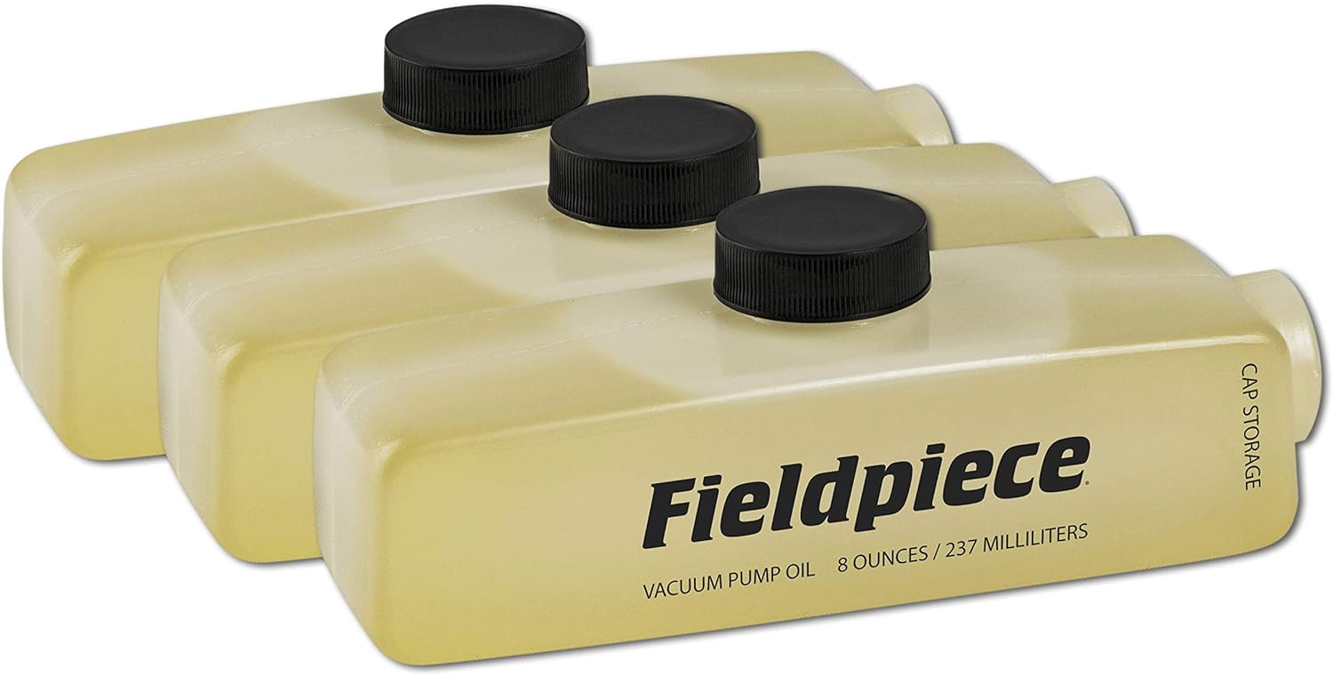 BRAND, CATEGORY, FIELDPIECE, OILS, Fieldpiece OIL8X3 - Vacuum Pump Oil, Three Pack of 8 oz Containers